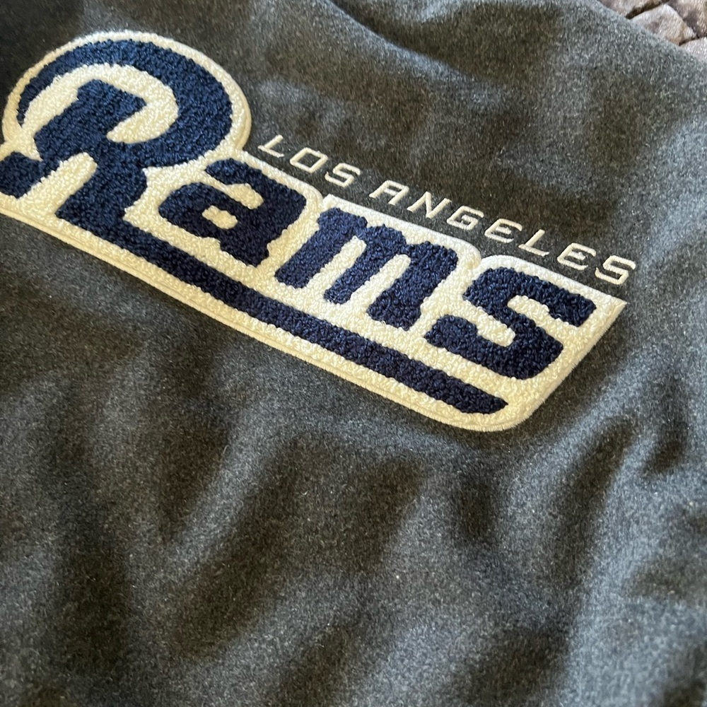 NFL Los Angeles Rams Kids Jacket - Black and Gray L 14-16 - Picture 6 of 9